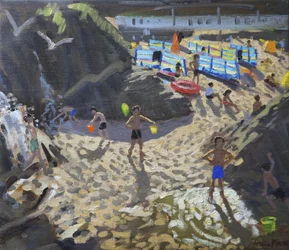 Wasserfall, Porthmeor Strand, St. Ives